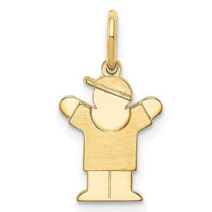 Million Charms 14k Yellow Gold Mini Boy Love Charm